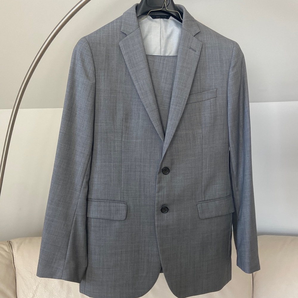 Banana Republic Gray Two-Piece Suit